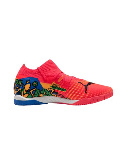 Chuteira Futsal Puma Future 7 Match Neymar Jr Masculina - Laranja
