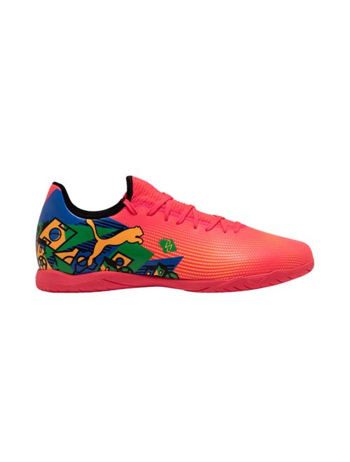 Chuteira Futsal Puma Future 7 Play Neymar Jr Masculina - Laranja