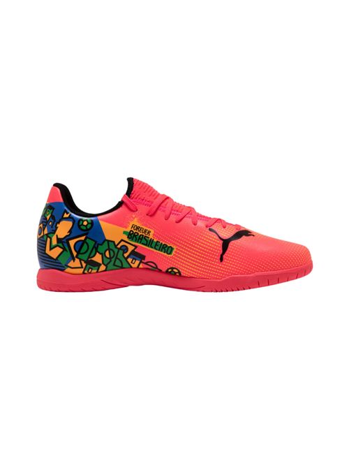 Chuteira Futsal Puma Future 7 Play Neymar Jr Masculina - Laranja