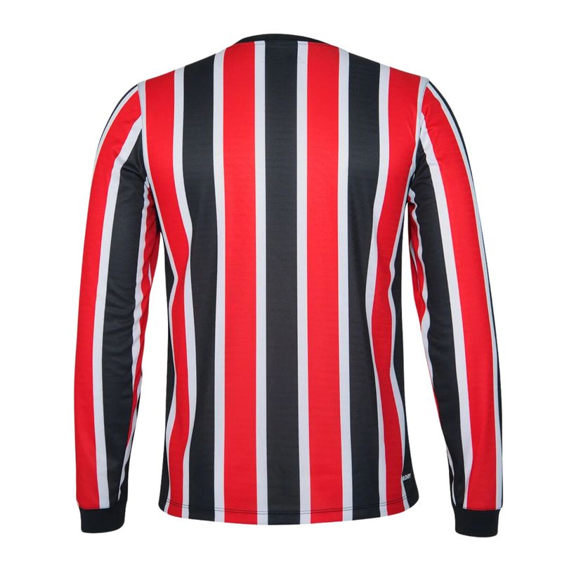 Camisa-Manga-Longa-Sao-Paulo-IL-2024-25-New-Balance-Torcedor-Masculina---Vermelha-Preta-Banca