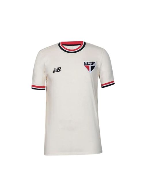 Camiseta São Paulo New Balance Retrô Masculina - Off White