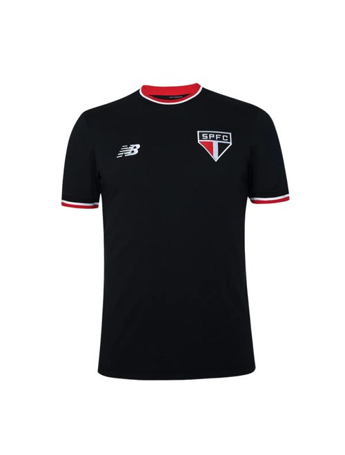 Camiseta São Paulo New Balance Retrô Masculina - Preta