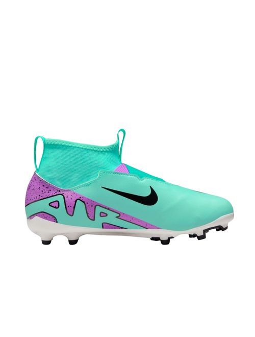 Chuteira Campo Nike Mercurial Zoom Superfly 9 Academy Infantil - Verde/Roxo