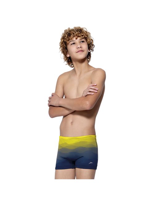 Sunga Speedo Boxer Waves Infantil - Amarelo