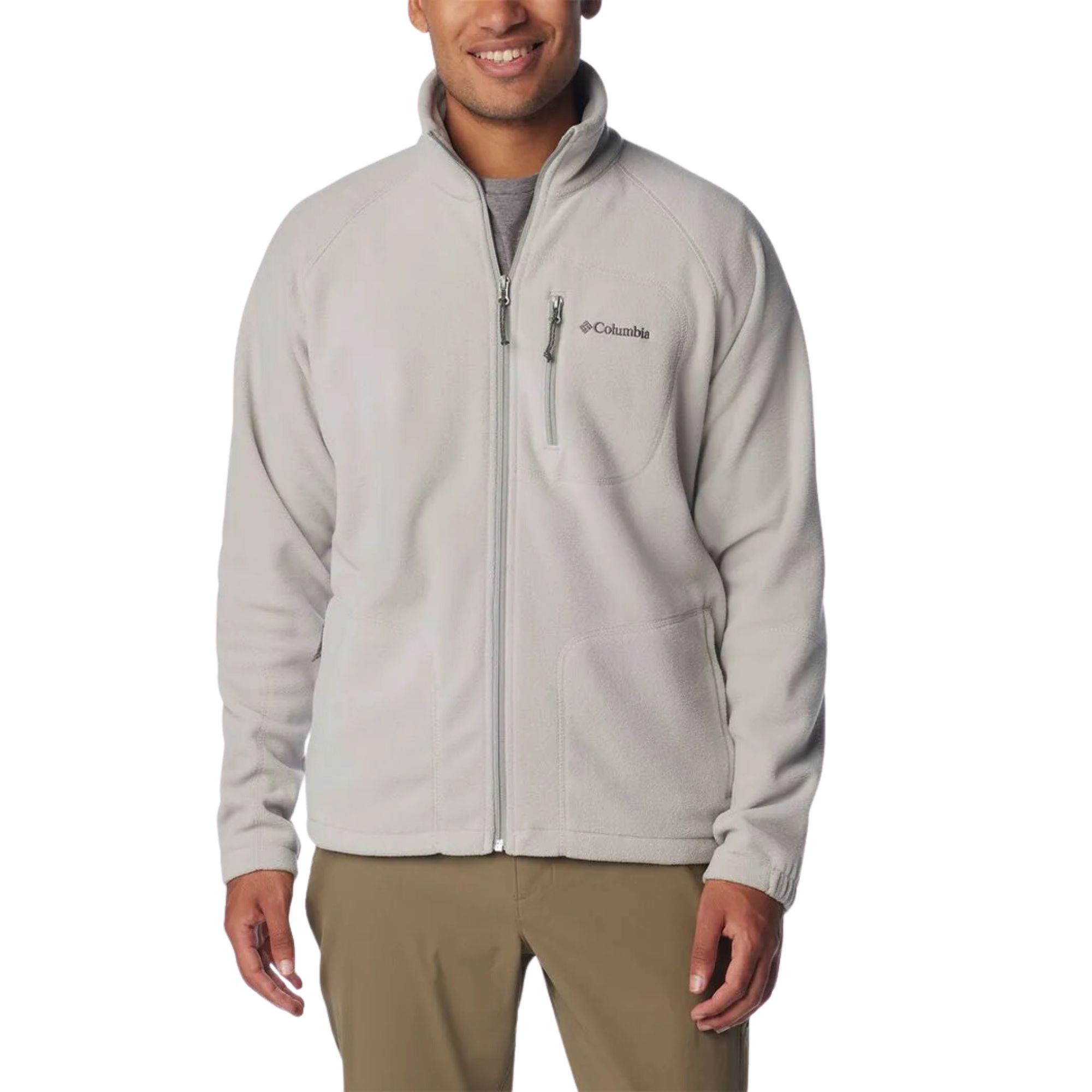 Jaqueta Columbia Fast Trek II Fleece Masculina - Cinza