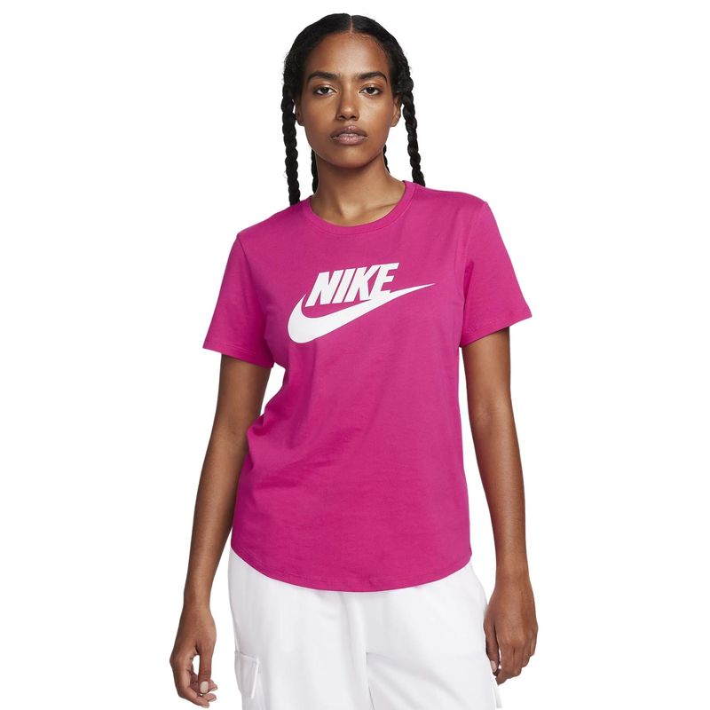 Camiseta Nike Sportswear Essentials Feminina Rosa Bayard Esportes