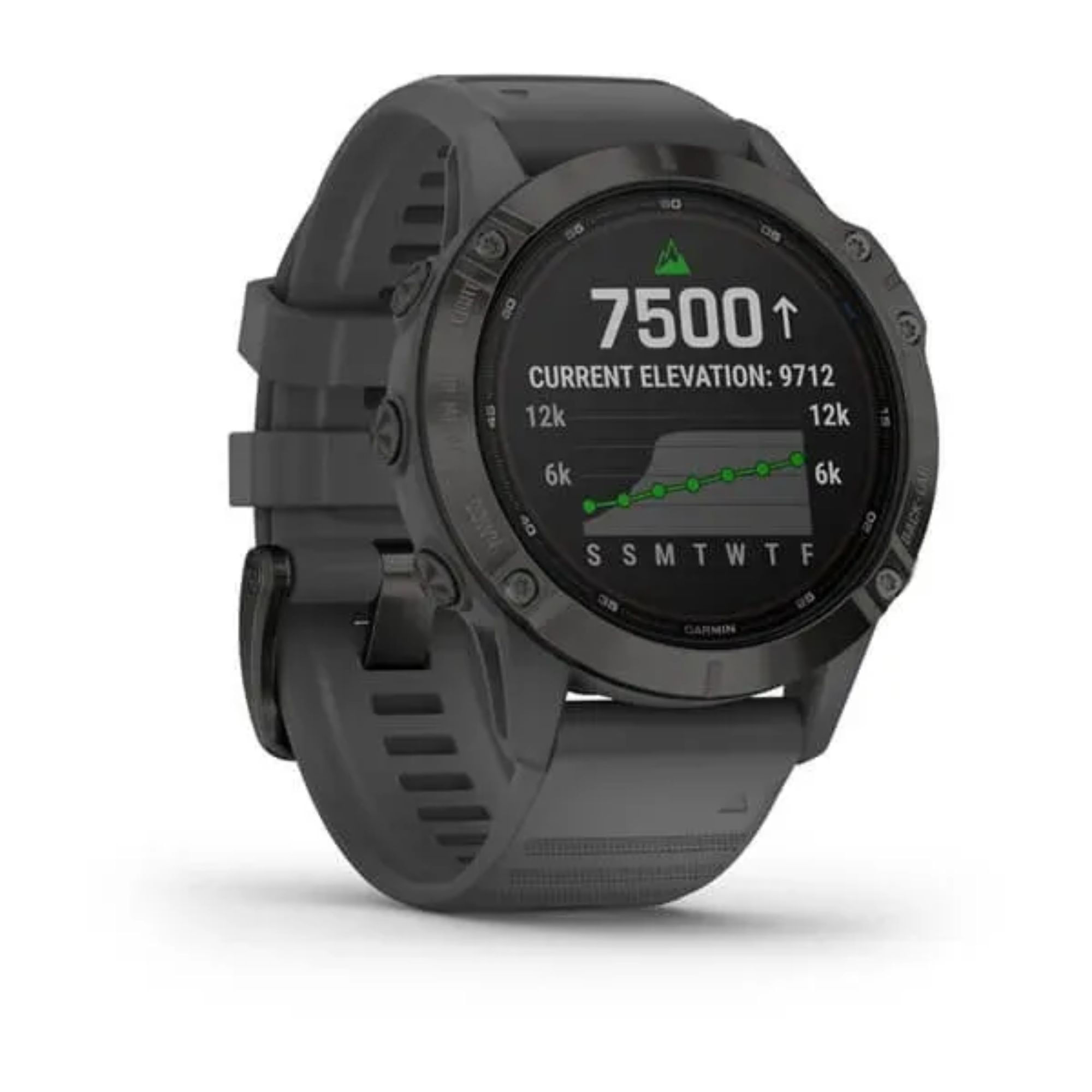 Encontraproduto.com.br - Relógio Monitor Cardíaco Garmin Fenix 6 Pro Solar Unissex - Cinza/preto