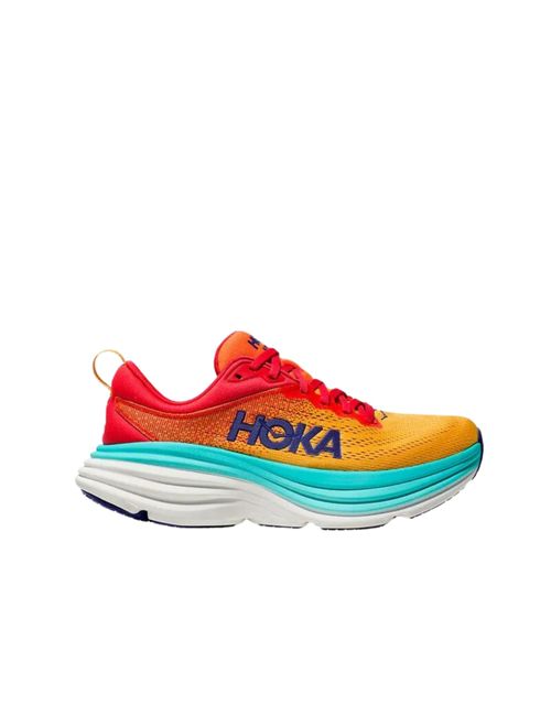 Tênis Hoka Bondi 8 Masculino - Laranja/Vermelho
