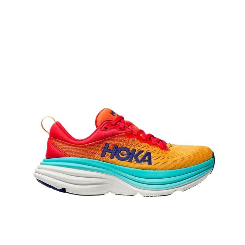 Tênis Hoka Bondi 8 Masculino - Laranja/Vermelho