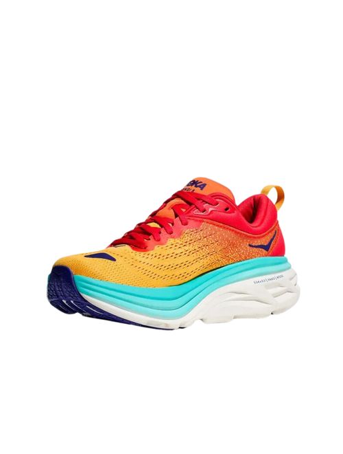 Tênis Hoka Bondi 8 Masculino - Laranja/Vermelho