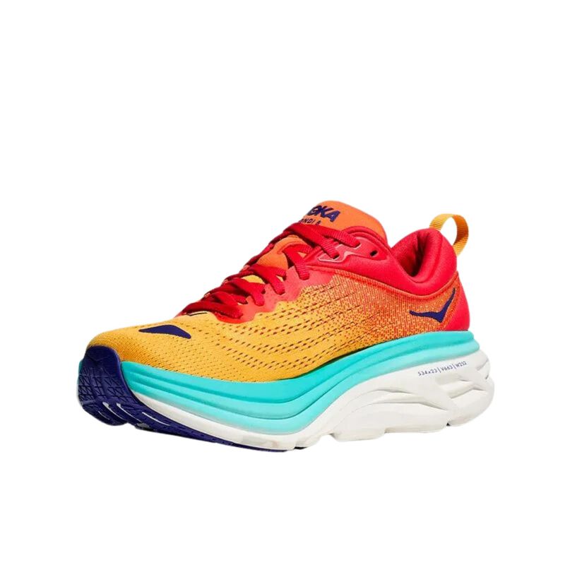 Tênis Hoka Bondi 8 Masculino - Laranja/Vermelho