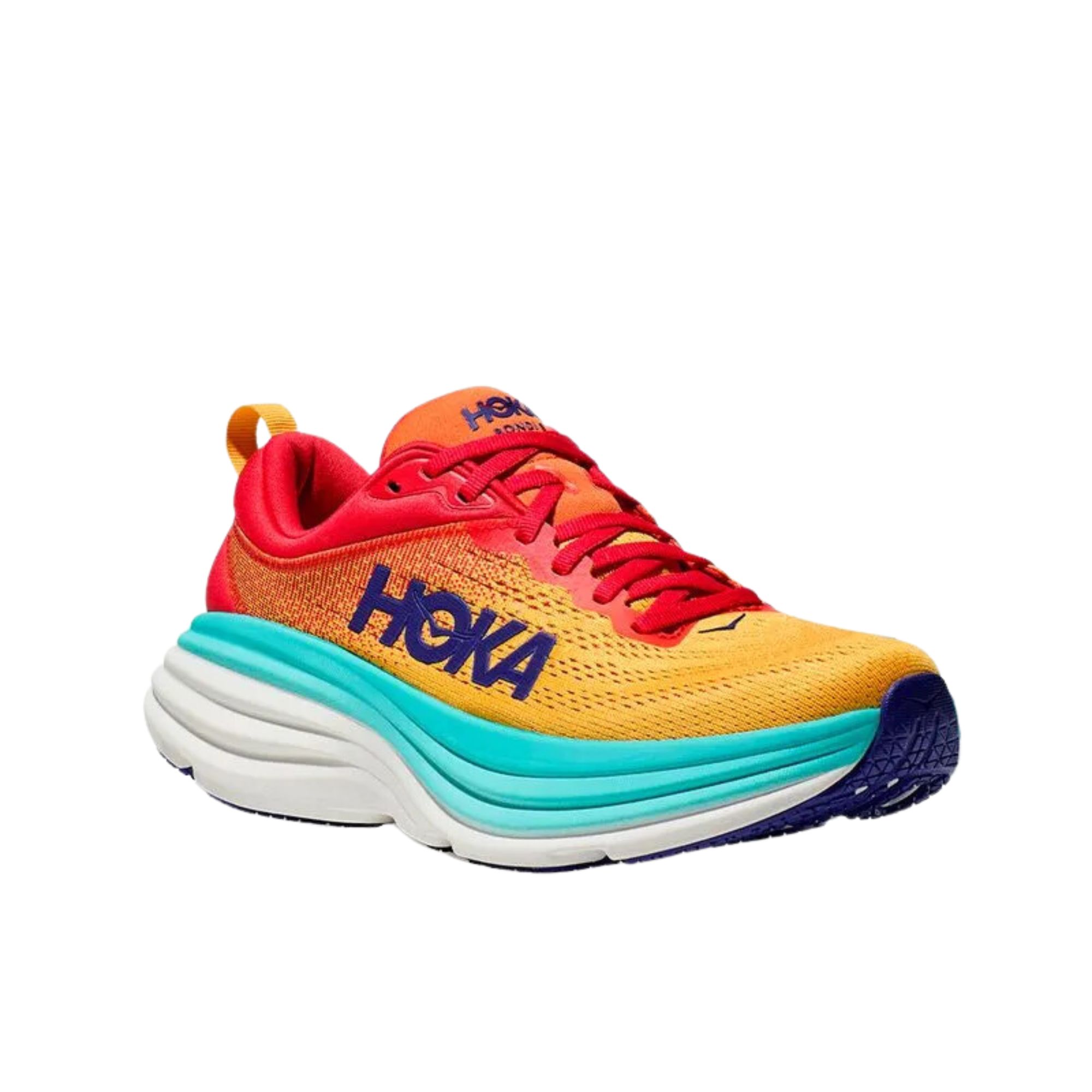 Tênis Hoka Bondi 8 Masculino - Laranja/Vermelho - Bayard Esportes