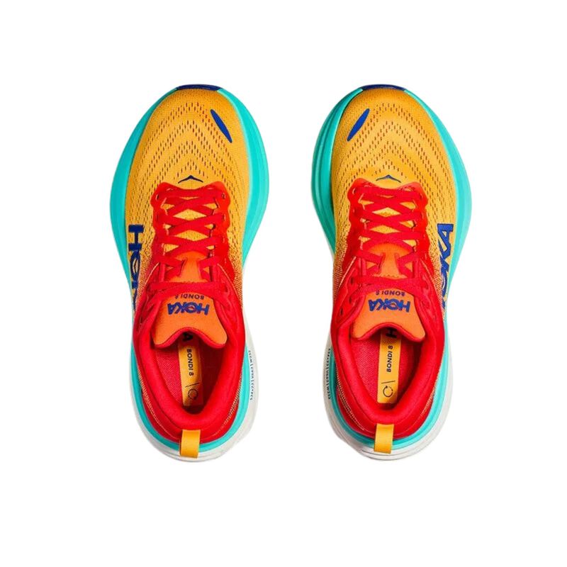 Tênis Hoka Bondi 8 Masculino - Laranja/Vermelho