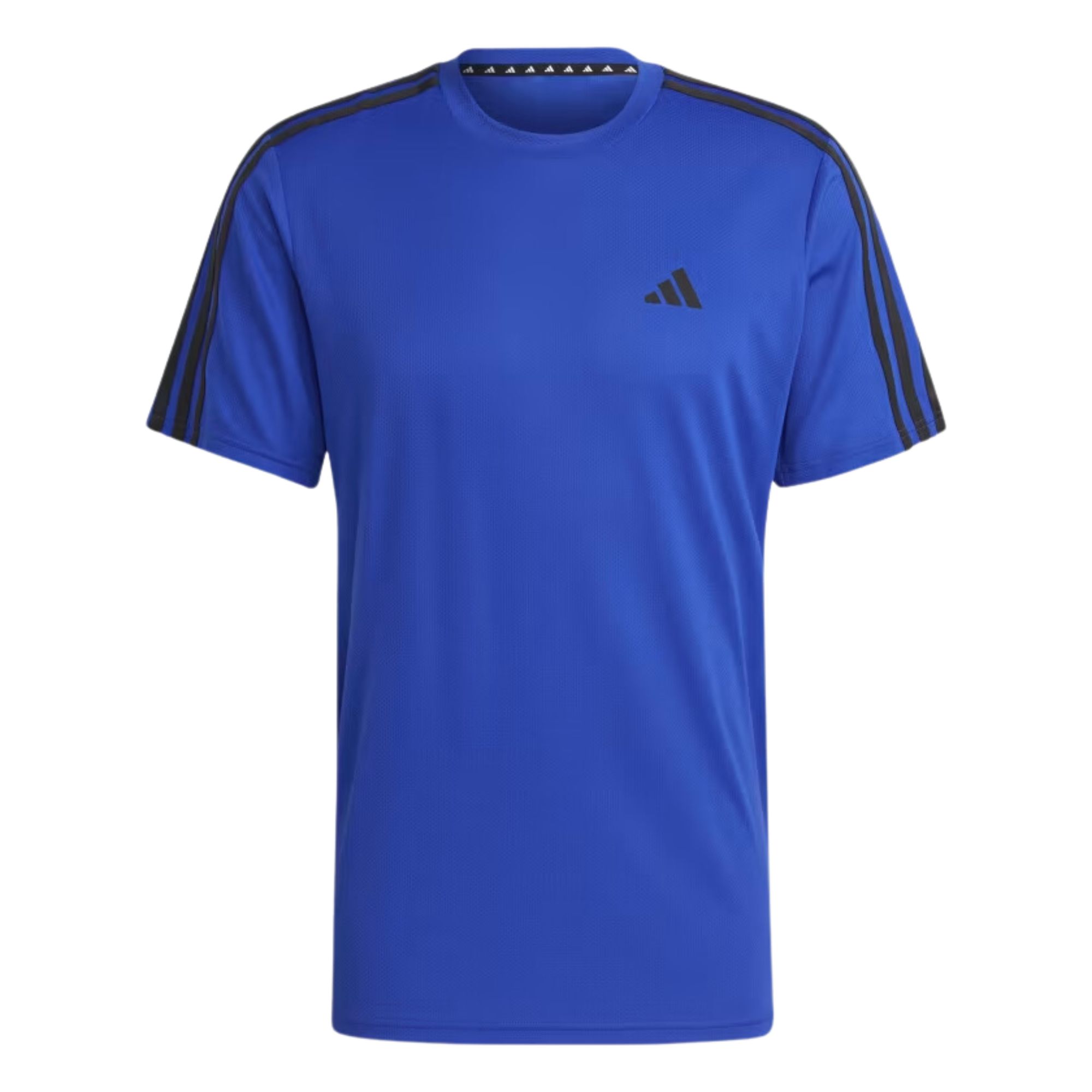 Camiseta Adidas Essentials 3 Listras Masculina - Azul