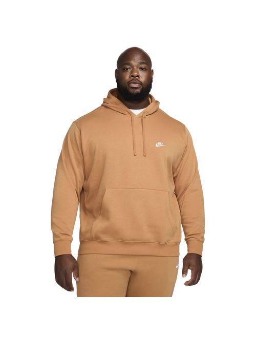 Blusão Nike Hoodie Sportswear Club Fleece Masculino - Mostarda