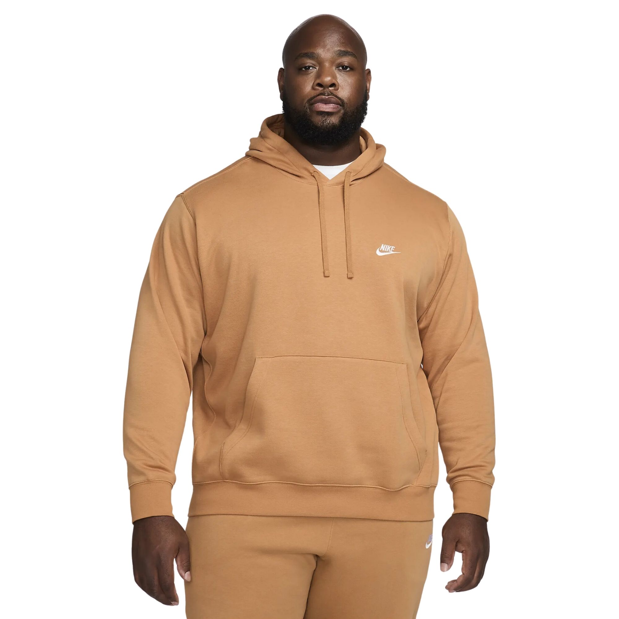 Blusão Nike Hoodie Sportswear Club Fleece Masculino - Mostarda