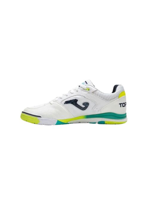 Chuteira Futsal Joma Top Flex Rebound Masculina - Branca/Amarela/Azul