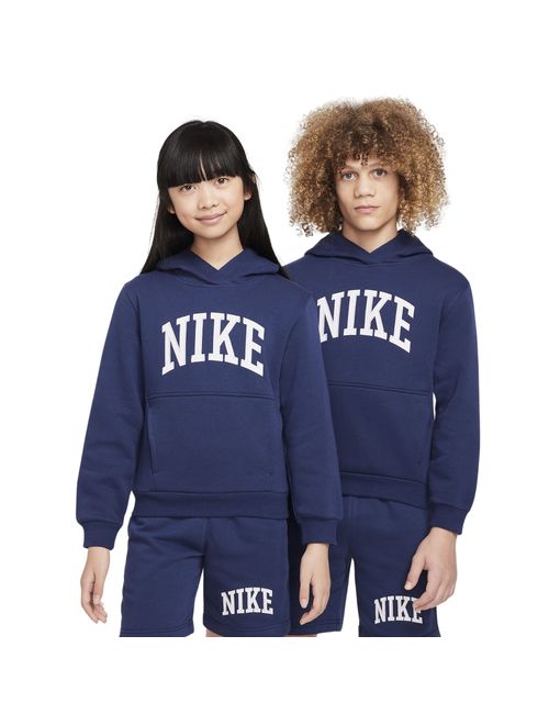 Blusão Nike Hoodie Sportswear Club Fleece Infantil - Marinho