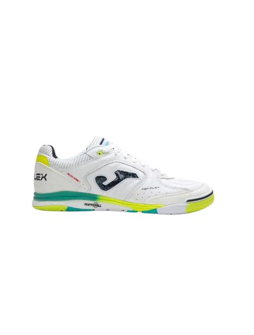 Chuteira Futsal Joma Top Flex Rebound Masculina - Branca/Amarela/Azul