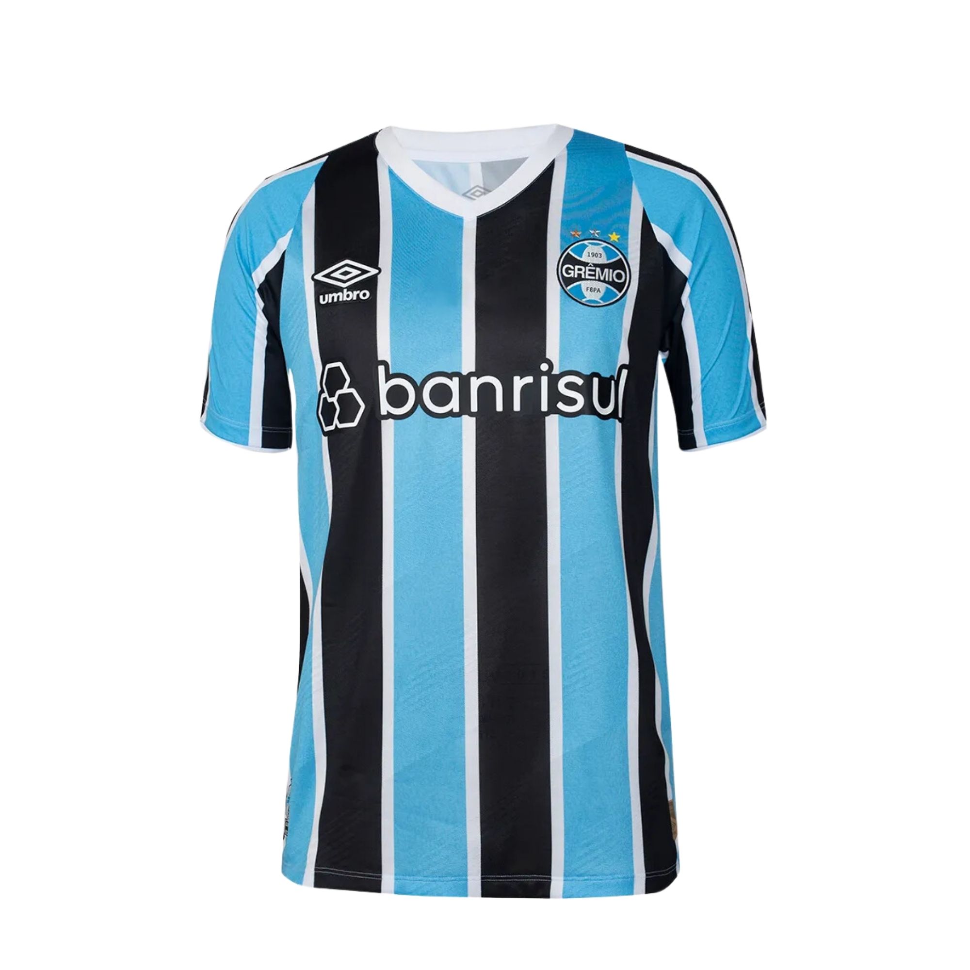Camisa Grêmio I 2024/25 Umbro Torcedor Masculina - Azul/Preta/Branca