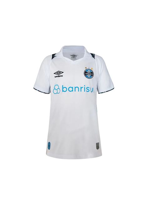 Camisa Grêmio II 2024/25 Umbro Torcedor Infantil - Branca/Azul