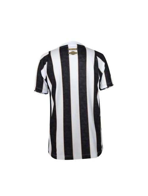 Camisa Santos II 2024/25 Umbro Infantil - Preta/Branca/Dourada