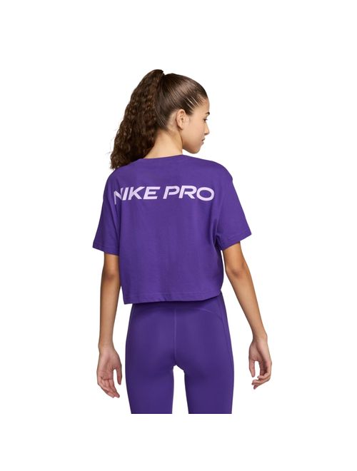 Camiseta Nike Pro Croped Feminina - Roxa