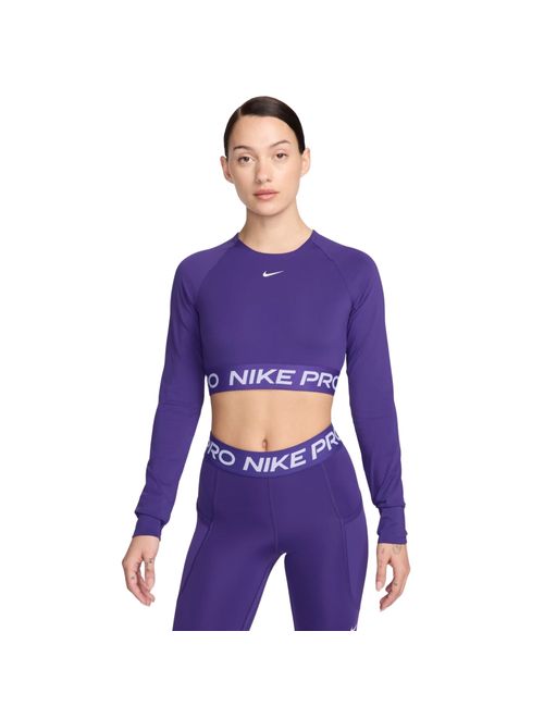 Camiseta Nike Pro 365 Croped Feminina - Roxa