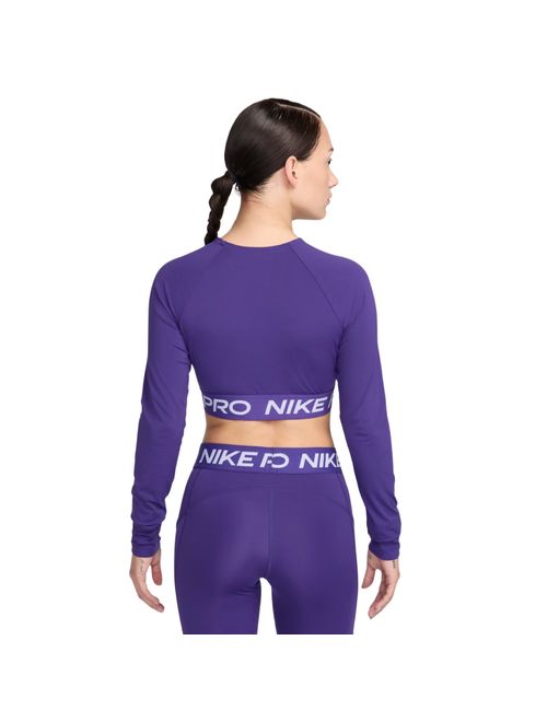 Camiseta Nike Pro 365 Croped Feminina - Roxa