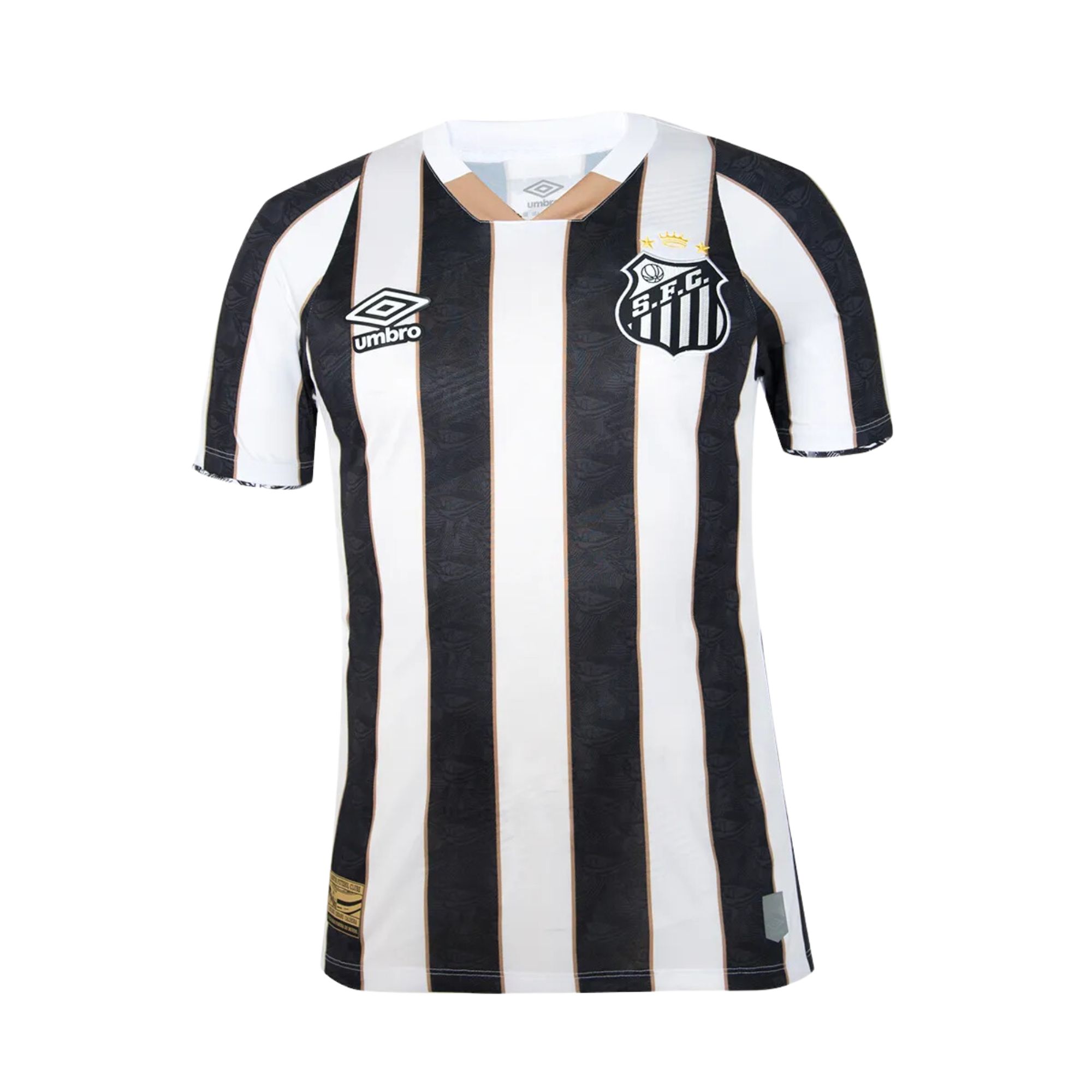 Camisa Santos II 2024 Umbro Torcedor S/N Masculina - Preta/Branca