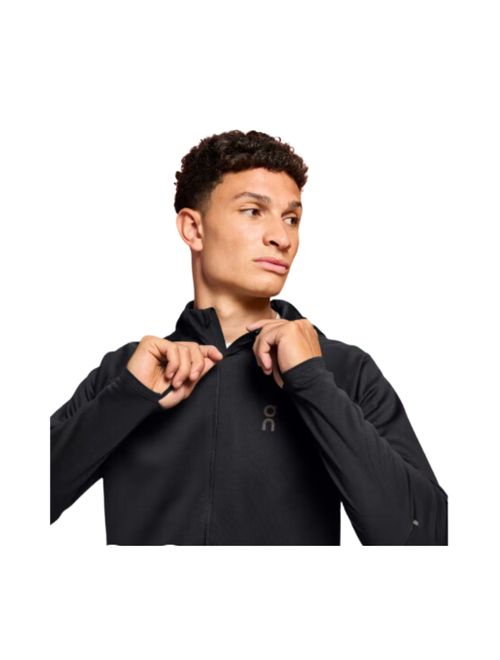 Jaqueta On Running Climate Zip Hoodie Masculina - Preta