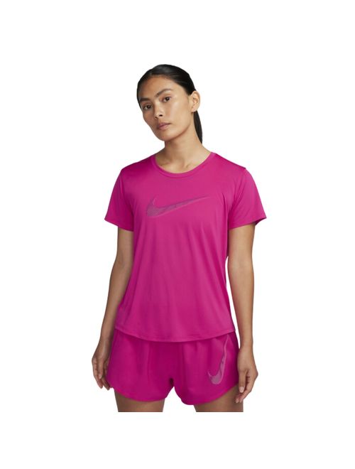 Camiseta Nike Dri-Fit Swoosh Feminina - Cereja