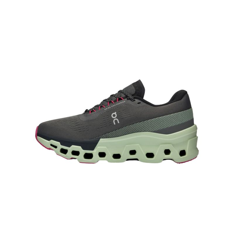 Tenis-On-Running-Cloudmonster-2-Feminino---Preto-Verde