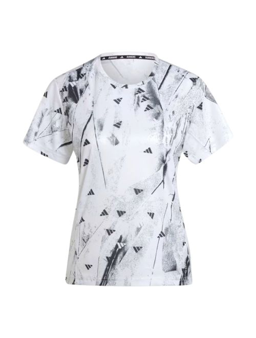 Camiseta Adidas Run IT Brand Love Feminina - Branca