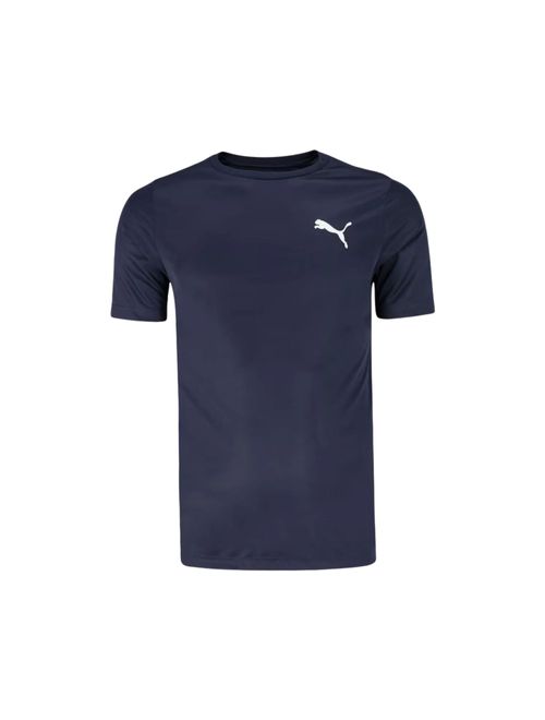 Camiseta Puma Active Small Logo Infantil - Marinho