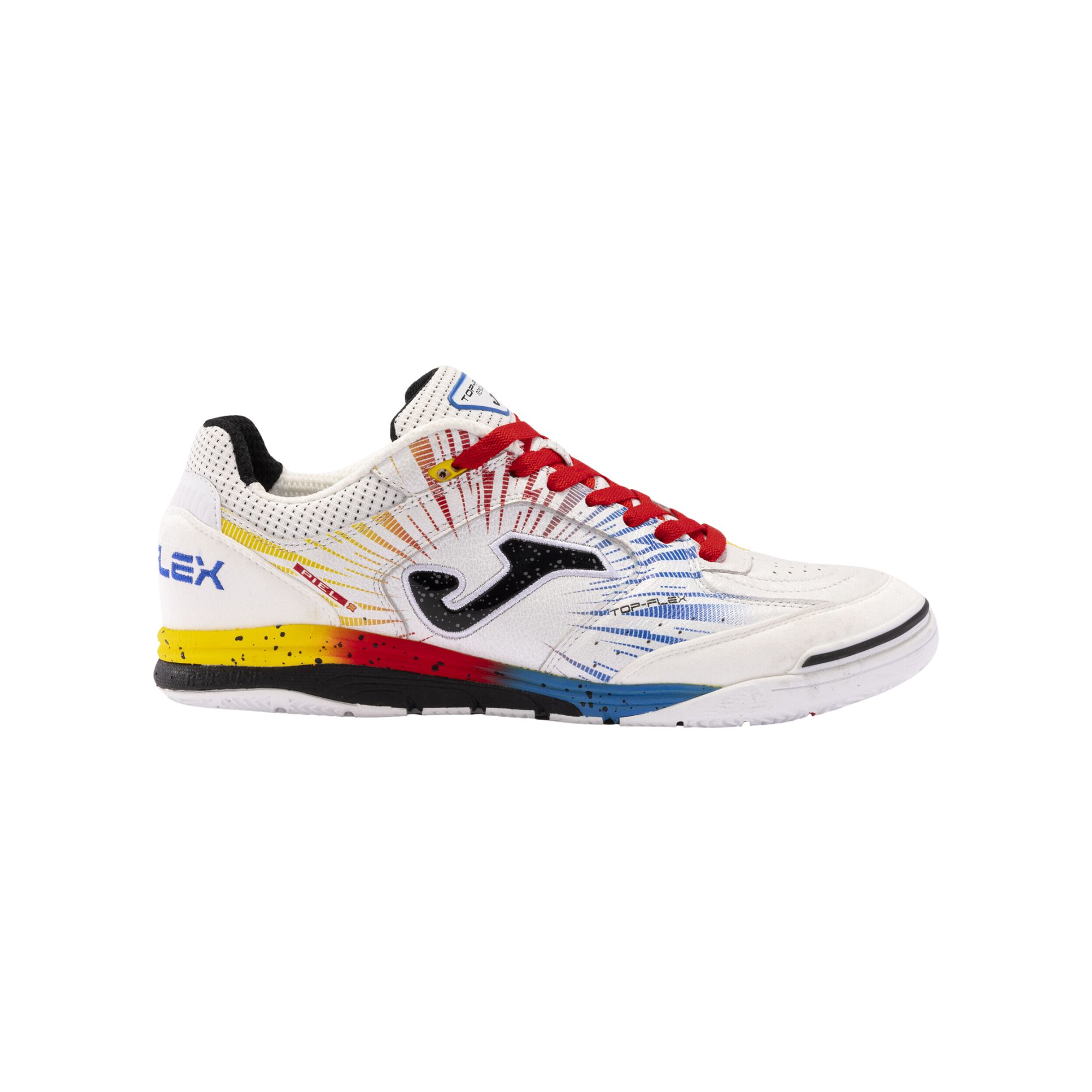 Chuteira Futsal Joma Top Flex Rebound Mundial 24 Masculina - Branca