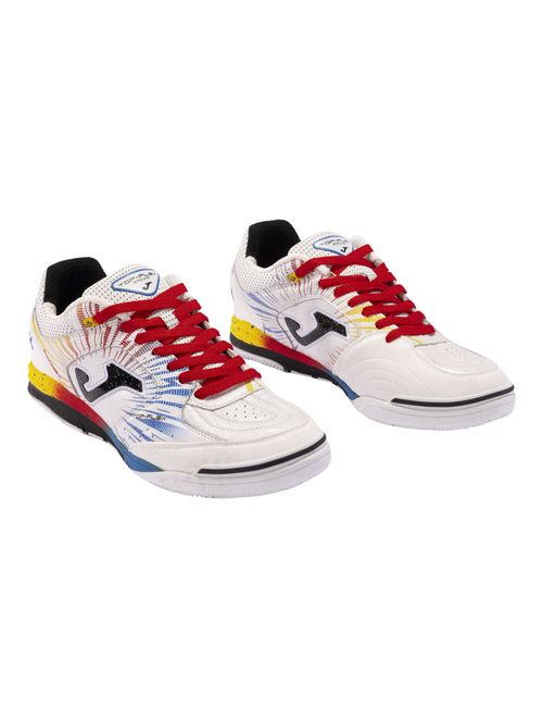 Chuteira Futsal Joma Top Flex Rebound Mundial 24 Masculina - Branca