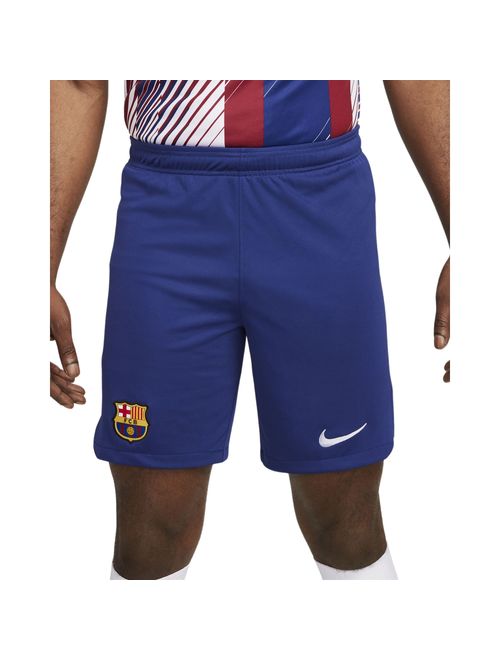 Calção Barcelona I 2023/24 Nike Stadium Masculino - Azul Royal/Branco