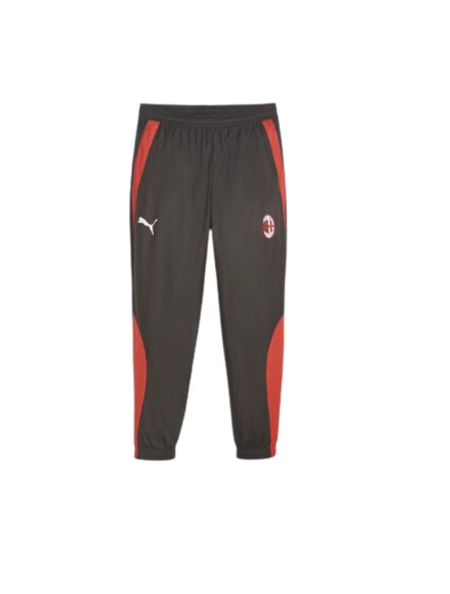 Calça Milan 2023/24 Puma Pré-Jogo Masculina - Preta/Vermelha