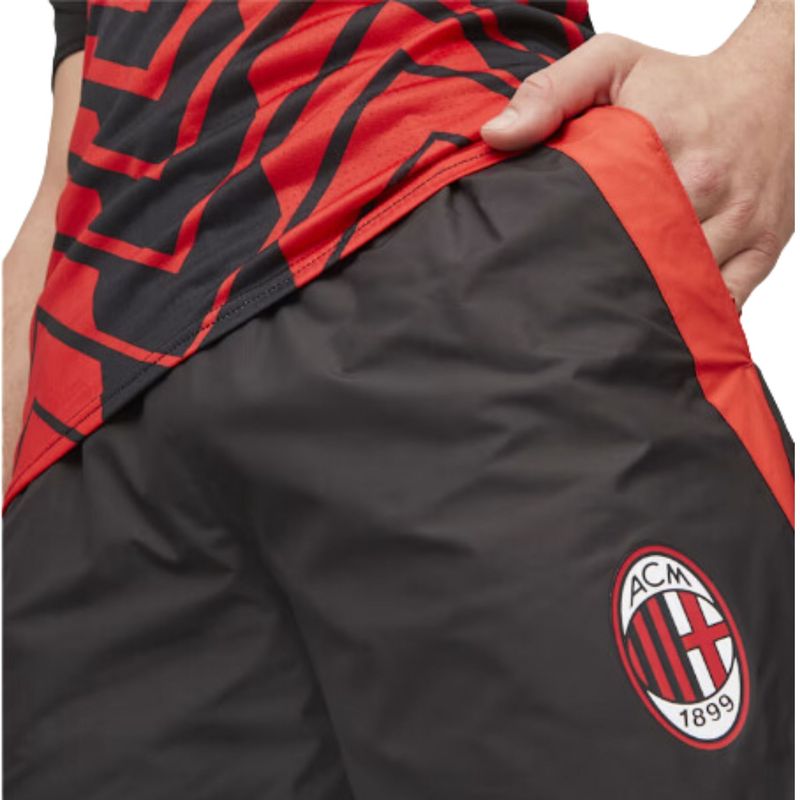calca-milan-2023-24-puma-pre-jogo-masculina-preta-vermelha