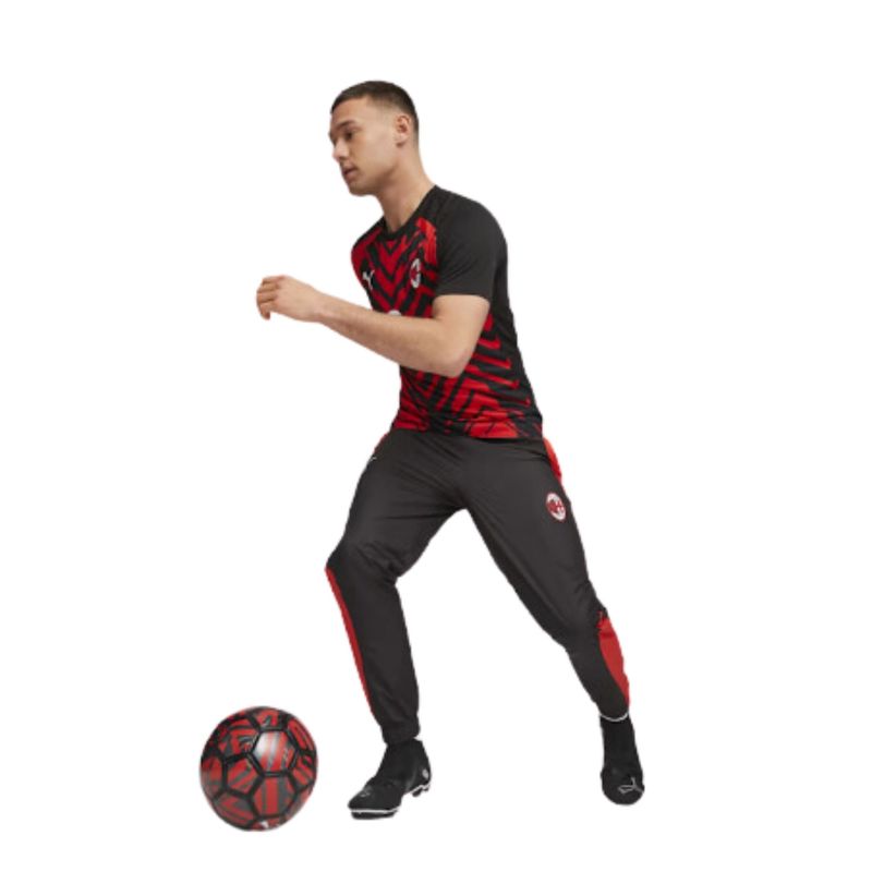 calca-milan-2023-24-puma-pre-jogo-masculina-preta-vermelha
