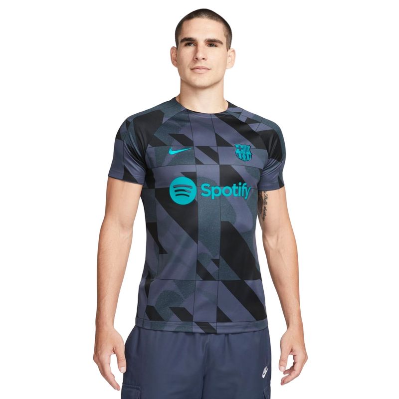 camisa-barcelona-iii-nike-pre-jogo-masculina-cinza-preta