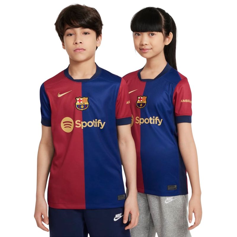 Camisa-Barcelona-I-2024-25-Nike-Torcedor-Pro-Infantil---Azul-Vermelho