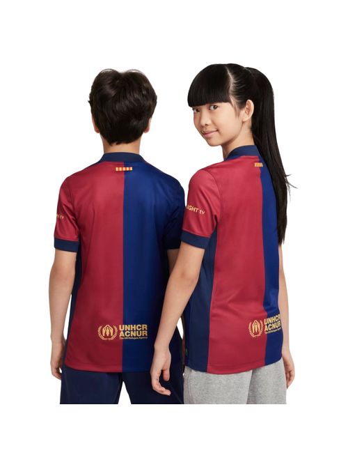 Camisa Barcelona I 2024/25 Nike Pro Infantil - Azul/Vermelho