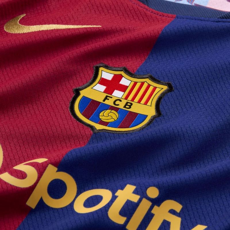 Camisa-Barcelona-I-2024-25-Nike-Torcedor-Pro-Infantil---Azul-Vermelho