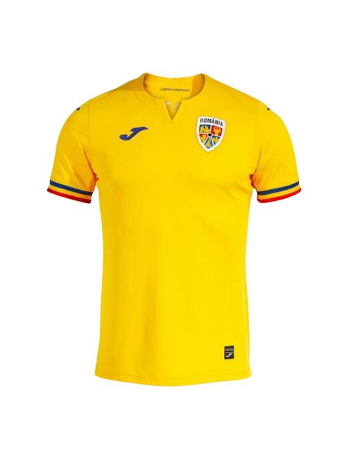 Camisa Romênia I 2023/24 Joma Infantil - Amarela