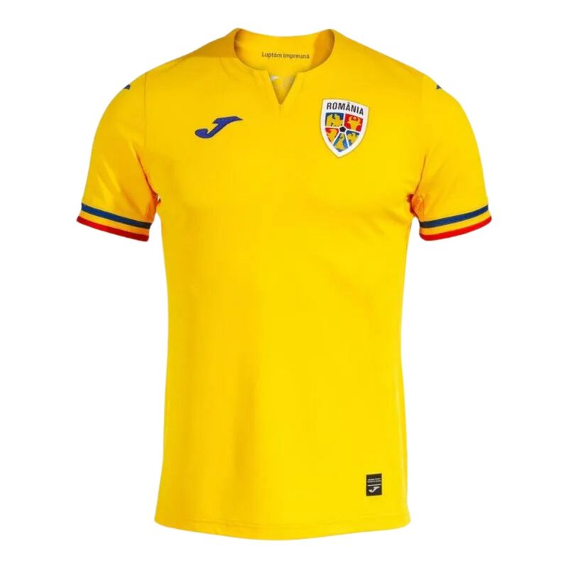 Camisa-Romenia-I-2023-24-Joma-Infantil---Amarela