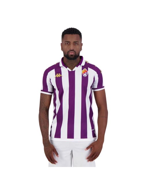 Camisa Valladolid I 2024/25 Kappa Masculina - Branca/Roxa
