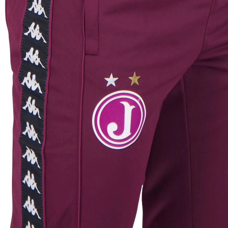 Calca-Juventus-Kappa-Banda-Masculina---Bordo-Preto
