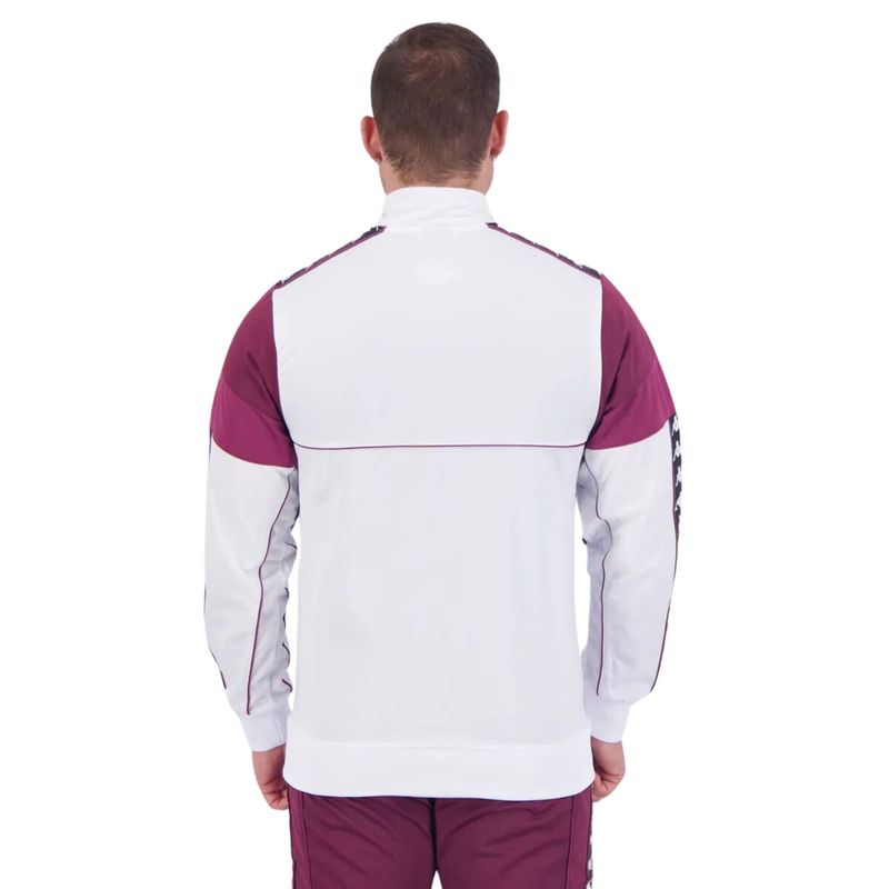 Jaqueta-Juventus-Kappa-Banda-Masculina---Branca-Bordo